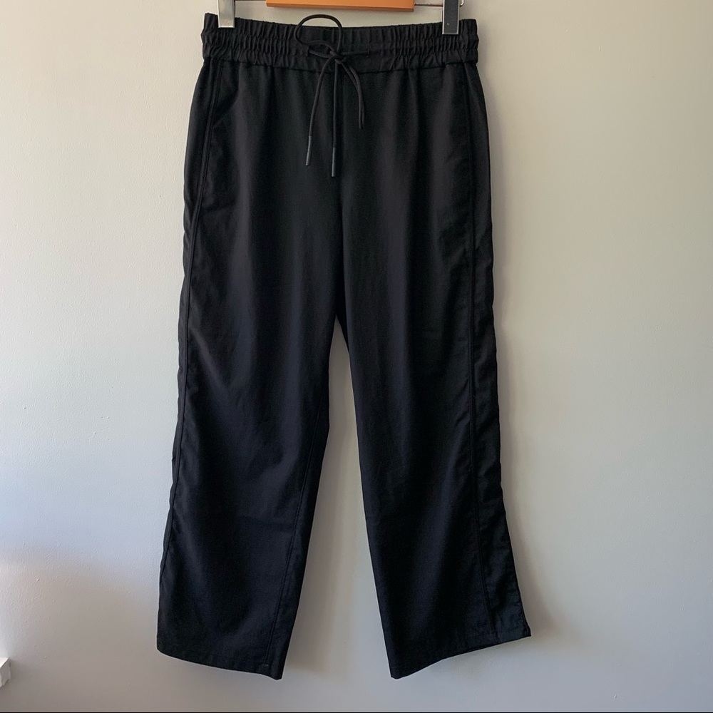 Kit and Ace Cashmere Wool Silk Crop Pant Black
